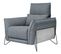 Fauteuil relax électrique CALVINE tissu bleu