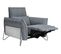 Fauteuil relax électrique CALVINE tissu bleu