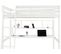 Option bureau pour mezzanine BLOOM Blanc