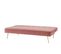 Banquette 3 places convertible LILY en velours rose