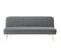 Banquette 3 places convertible LILY en velours gris