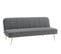 Banquette 3 places convertible LILY en velours gris