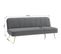 Banquette 3 places convertible LILY en velours gris