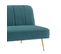 Banquette 3 places convertible LILY en velours vert