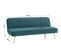 Banquette 3 places convertible LILY en velours vert