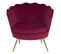 Fauteuil AVA velour prune