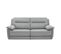 Canapé 3 places 2 relax électrique CURTISS III tissu gris clair