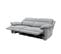 Canapé 3 places 2 relax électrique CURTISS III tissu gris clair