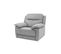 Fauteuil relax électrique CURTISS III tissu gris clair