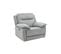 Fauteuil relax électrique CURTISS III tissu gris clair