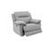 Fauteuil relax électrique CURTISS III tissu gris clair