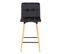 Tabouret de bar Hauteur 63 cm  MEVIK noir