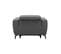 Fauteuil relax électrique MANFIELD cuir gris foncé