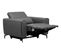 Fauteuil relax électrique MANFIELD cuir gris foncé