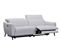 Canapé 3 places 2 relax électrique VERMONT tissu gris clair