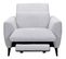 Fauteuil relax électrique VERMONT tissu gris clair