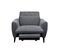 Fauteuil relax électrique VERMONT tissu gris foncé