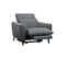 Fauteuil relax électrique VERMONT tissu gris foncé