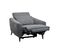 Fauteuil relax électrique VERMONT tissu gris foncé