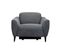 Fauteuil relax électrique VERMONT tissu gris foncé