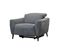 Fauteuil relax électrique VERMONT tissu gris foncé