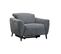 Fauteuil relax électrique VERMONT tissu gris foncé