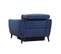 Fauteuil relax électrique VERMONT tissu bleu marine