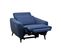 Fauteuil relax électrique VERMONT tissu bleu marine