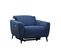 Fauteuil relax électrique VERMONT tissu bleu marine