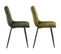 Lot de 2 chaises DIANE en velours kaki