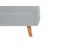 Canapé convertible 2 places SPIRIT tissu gris clair