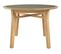 Table ronde LAELIA bois massif/ lichen vert