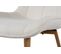 Chaise tissu bouclettes GABIE écru