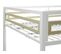 Lit mezzanine 140x190 cm MARLEY imitation blanc  pin