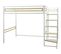 Lit mezzanine 140x190 cm MARLEY imitation blanc  pin