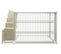 Lit mezzanine 140x190 cm MARLEY imitation blanc  pin