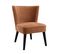 Fauteuil HARRY II tissu velours terra cotta