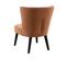 Fauteuil HARRY II tissu velours terra cotta