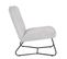 Fauteuil MILA tissu velours gris beige