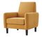 Fauteuil fixe L.76 cm HOLL tissu jaune