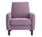 Fauteuil fixe L.76 cm HOLL tissu rose poudre