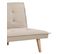 Banquette convertible 3 places LILLO tissu beige