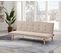 Banquette convertible 3 places LILLO tissu beige