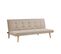 Banquette convertible 3 places LILLO tissu beige