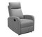 Fauteuil relax MALCOLM tissu gris