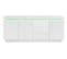 Buffet LED 3 portes 3 tiroirs COLORS blanc