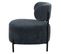 Fauteuil fixe ISEE tissu bleu foncé