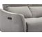 Canapé d'angle relax électrique méridienne gauche WIL tissu gris clair