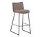 Lot de 2 tabouret de bar Hauteur 75 cm PROM marron