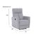 Fauteuil relax manuel JOY tissu gris